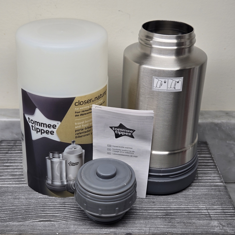Tommee Tippee Travel Bottle & Food Warmer Thermal Insulated Closer to Nature NEW